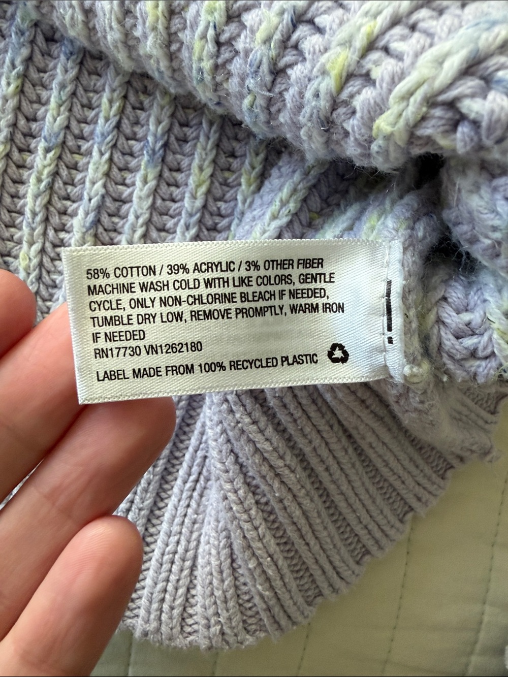 Universal Thread Lavender Ribbed Crewneck Sweater - Picture 4 of 6